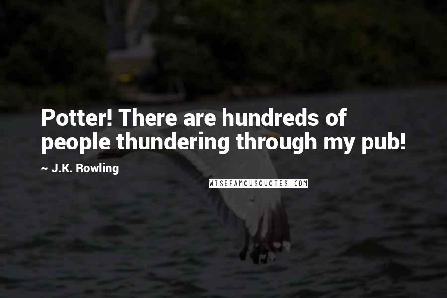 J.K. Rowling Quotes: Potter! There are hundreds of people thundering through my pub!