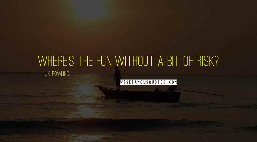 J.K. Rowling Quotes: Where's the fun without a bit of risk?