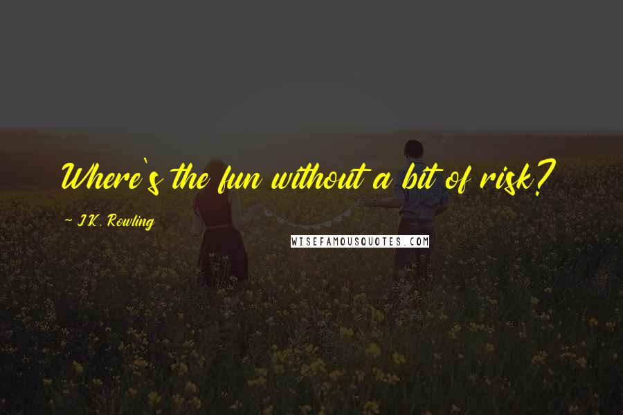 J.K. Rowling Quotes: Where's the fun without a bit of risk?