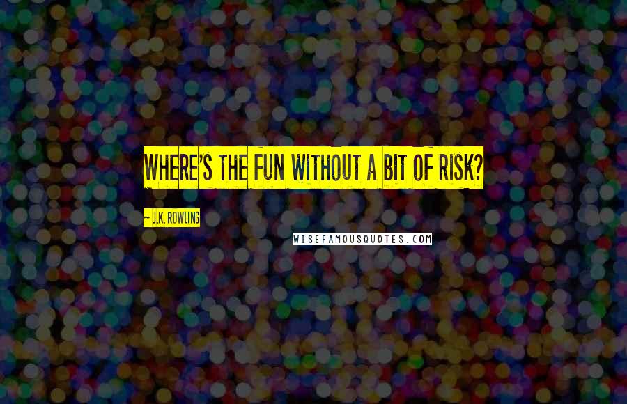 J.K. Rowling Quotes: Where's the fun without a bit of risk?