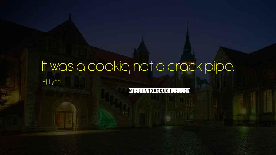 J. Lynn Quotes: It was a cookie, not a crack pipe.