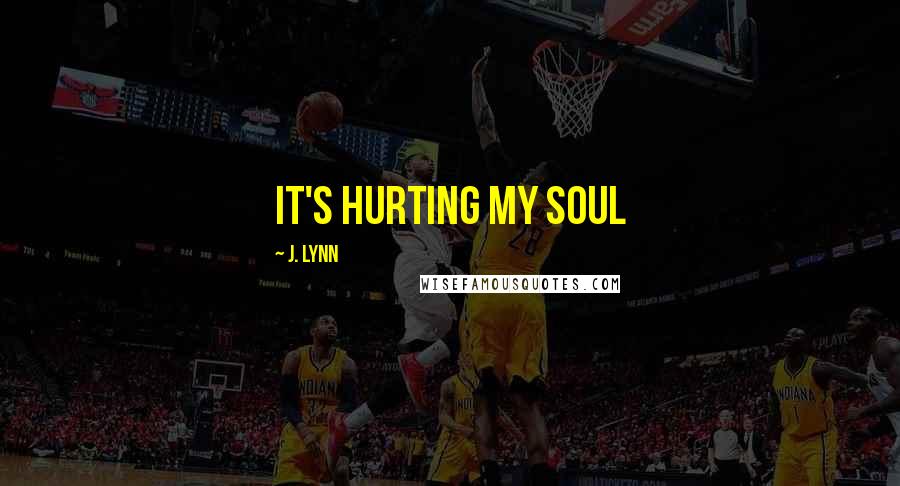 J. Lynn Quotes: It's hurting my soul