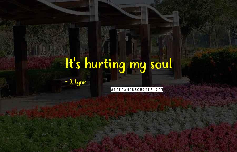 J. Lynn Quotes: It's hurting my soul