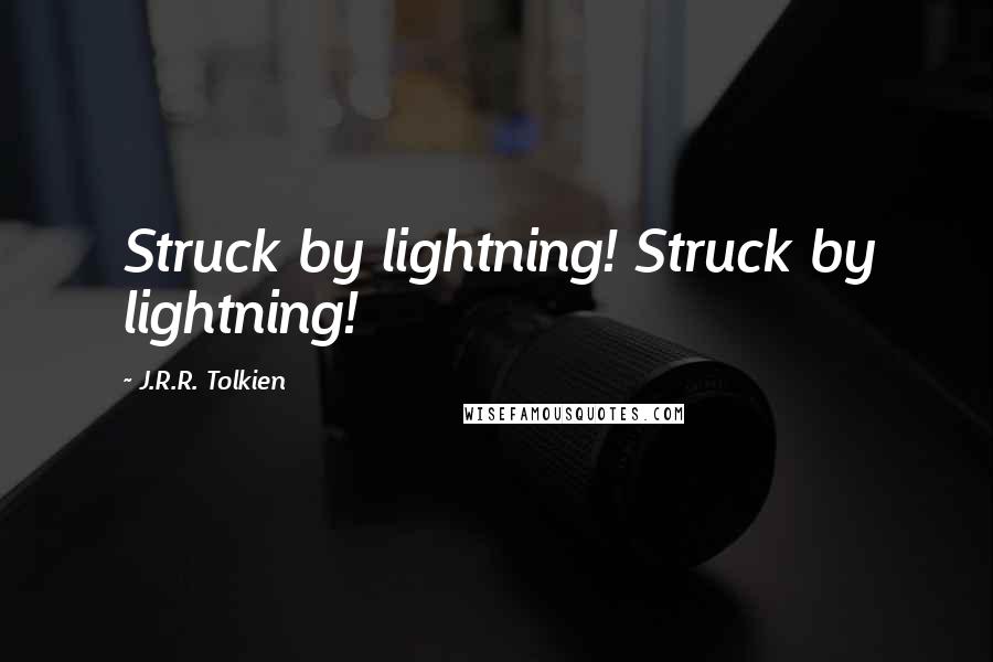 J.R.R. Tolkien Quotes: Struck by lightning! Struck by lightning!