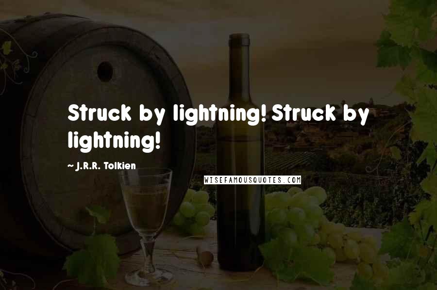 J.R.R. Tolkien Quotes: Struck by lightning! Struck by lightning!