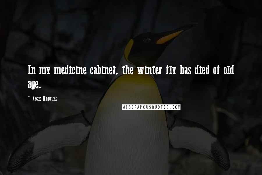 Jack Kerouac Quotes: In my medicine cabinet, the winter fly has died of old age.