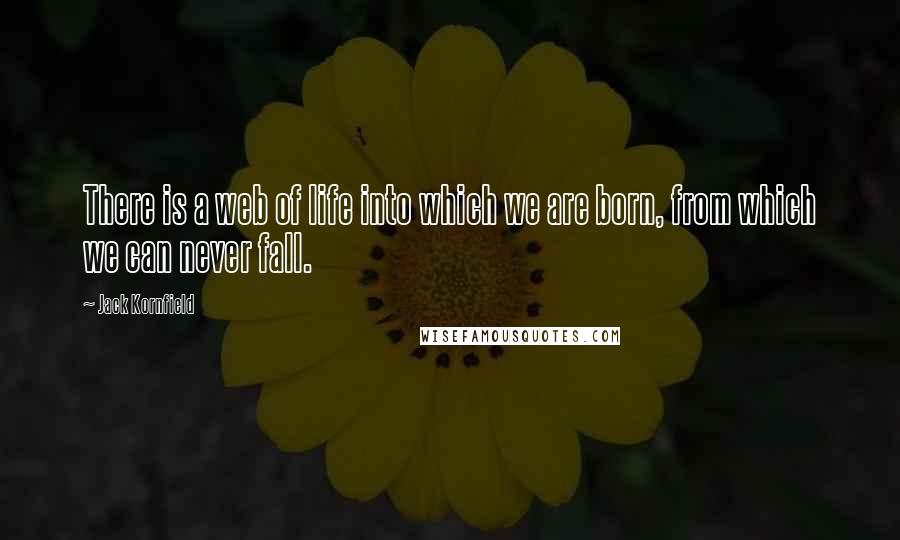 Jack Kornfield Quotes: There is a web of life into which we are born, from which we can never fall.