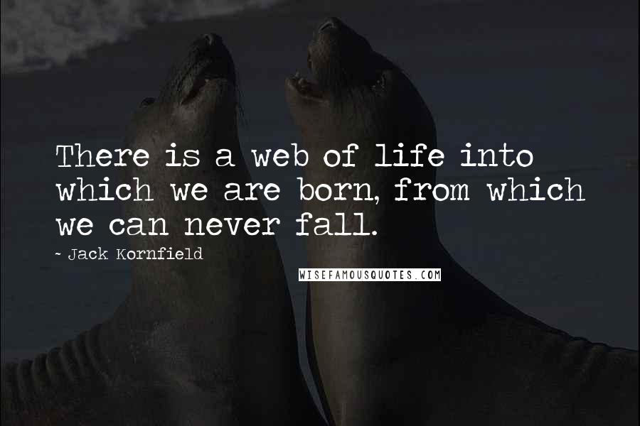 Jack Kornfield Quotes: There is a web of life into which we are born, from which we can never fall.