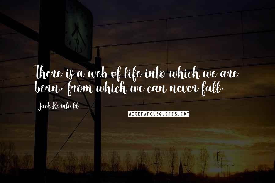 Jack Kornfield Quotes: There is a web of life into which we are born, from which we can never fall.