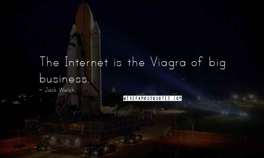Jack Welch Quotes: The Internet is the Viagra of big business.