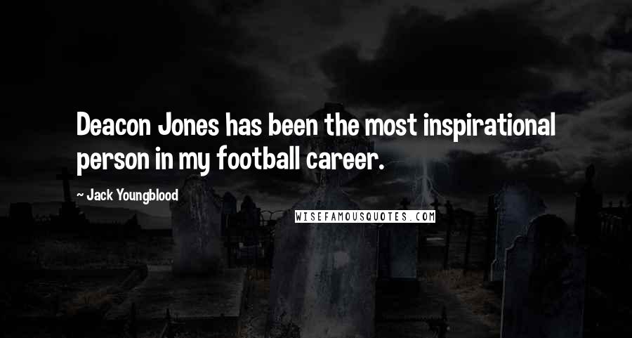 Jack Youngblood Quotes: Deacon Jones has been the most inspirational person in my football career.