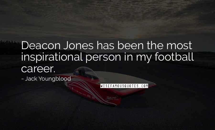 Jack Youngblood Quotes: Deacon Jones has been the most inspirational person in my football career.