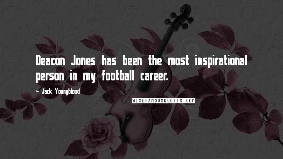 Jack Youngblood Quotes: Deacon Jones has been the most inspirational person in my football career.