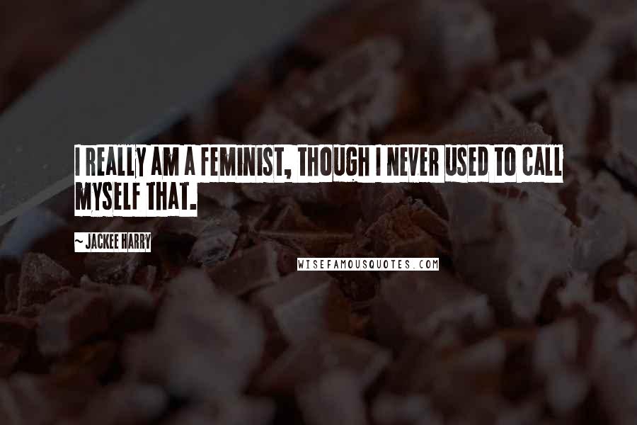 Jackee Harry Quotes: I really am a feminist, though I never used to call myself that.