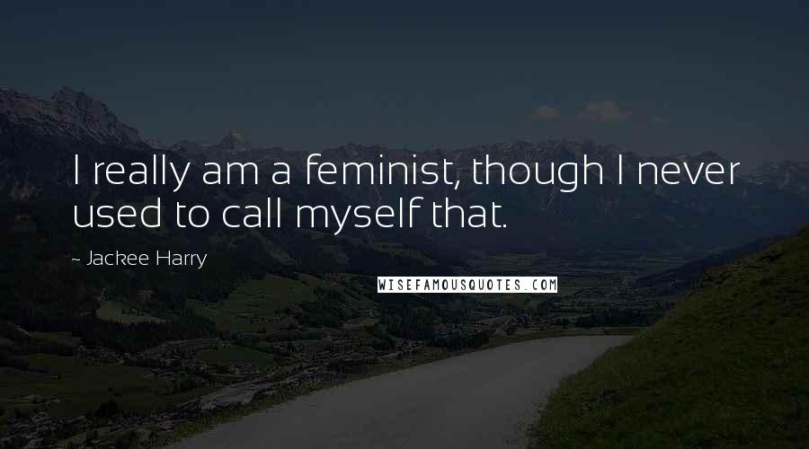 Jackee Harry Quotes: I really am a feminist, though I never used to call myself that.