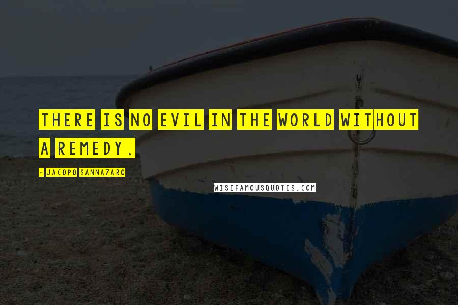Jacopo Sannazaro Quotes: There is no evil in the world without a remedy.
