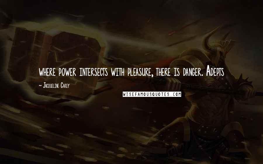 Jacqueline Carey Quotes: where power intersects with pleasure, there is danger. Adepts
