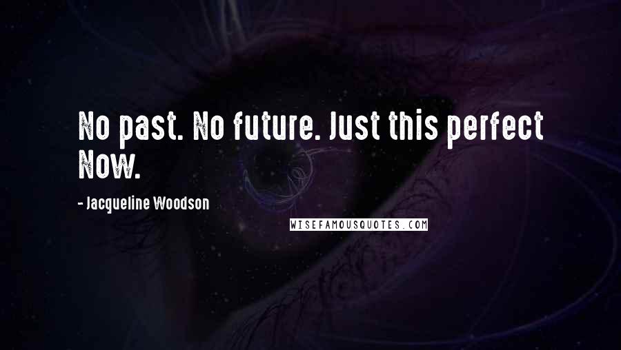 Jacqueline Woodson Quotes: No past. No future. Just this perfect Now.