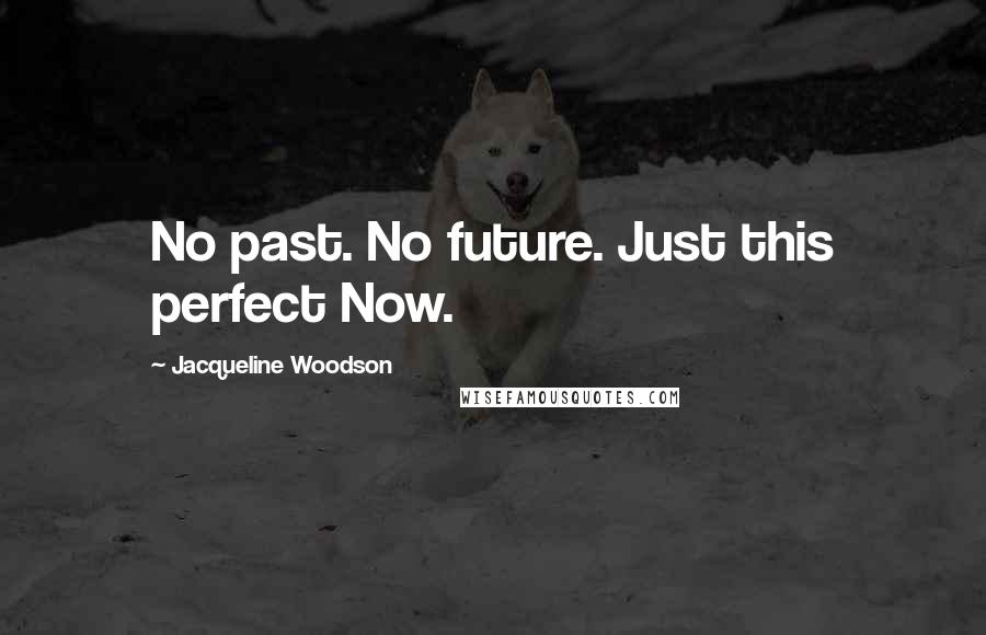 Jacqueline Woodson Quotes: No past. No future. Just this perfect Now.