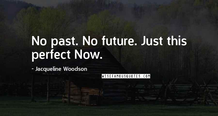 Jacqueline Woodson Quotes: No past. No future. Just this perfect Now.