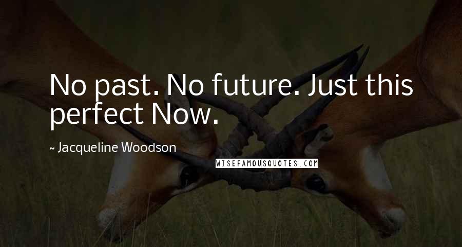 Jacqueline Woodson Quotes: No past. No future. Just this perfect Now.