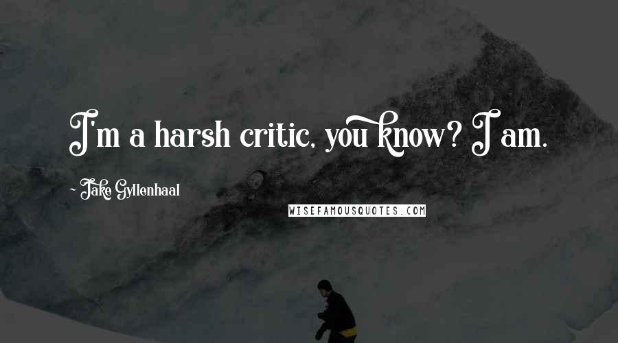 Jake Gyllenhaal Quotes: I'm a harsh critic, you know? I am.