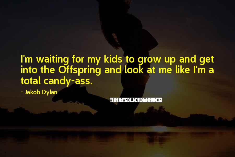 Jakob Dylan Quotes: I'm waiting for my kids to grow up and get into the Offspring and look at me like I'm a total candy-ass.