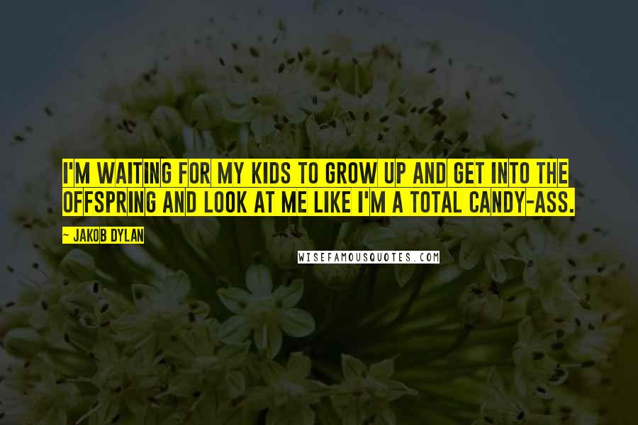 Jakob Dylan Quotes: I'm waiting for my kids to grow up and get into the Offspring and look at me like I'm a total candy-ass.