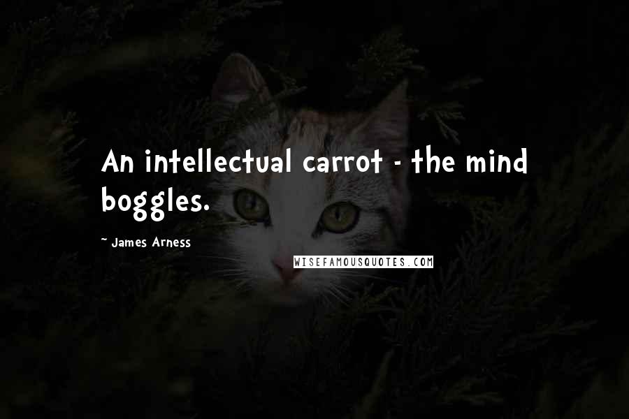 James Arness Quotes: An intellectual carrot - the mind boggles.