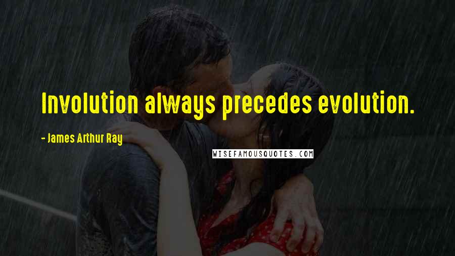 James Arthur Ray Quotes: Involution always precedes evolution.