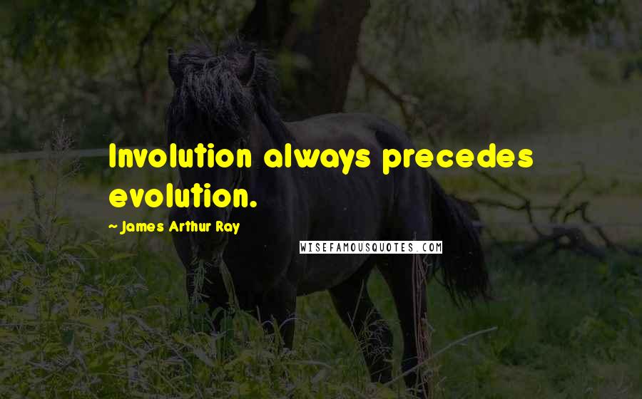James Arthur Ray Quotes: Involution always precedes evolution.