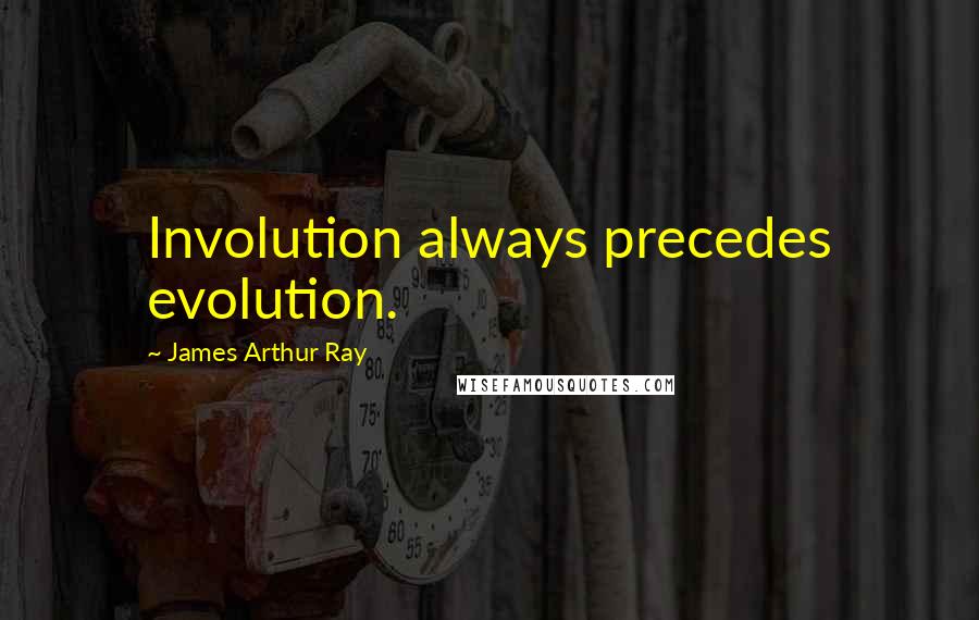 James Arthur Ray Quotes: Involution always precedes evolution.