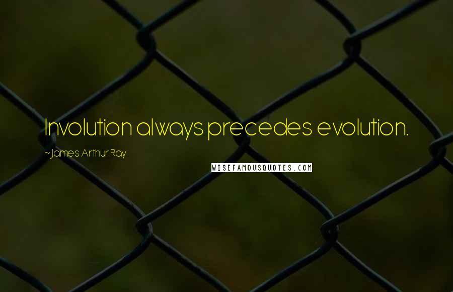 James Arthur Ray Quotes: Involution always precedes evolution.