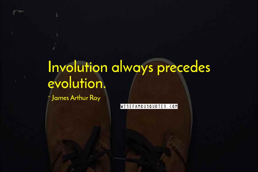 James Arthur Ray Quotes: Involution always precedes evolution.