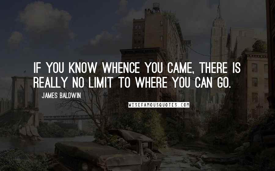 James Baldwin Quotes: If you know whence you came, there is really no limit to where you can go.