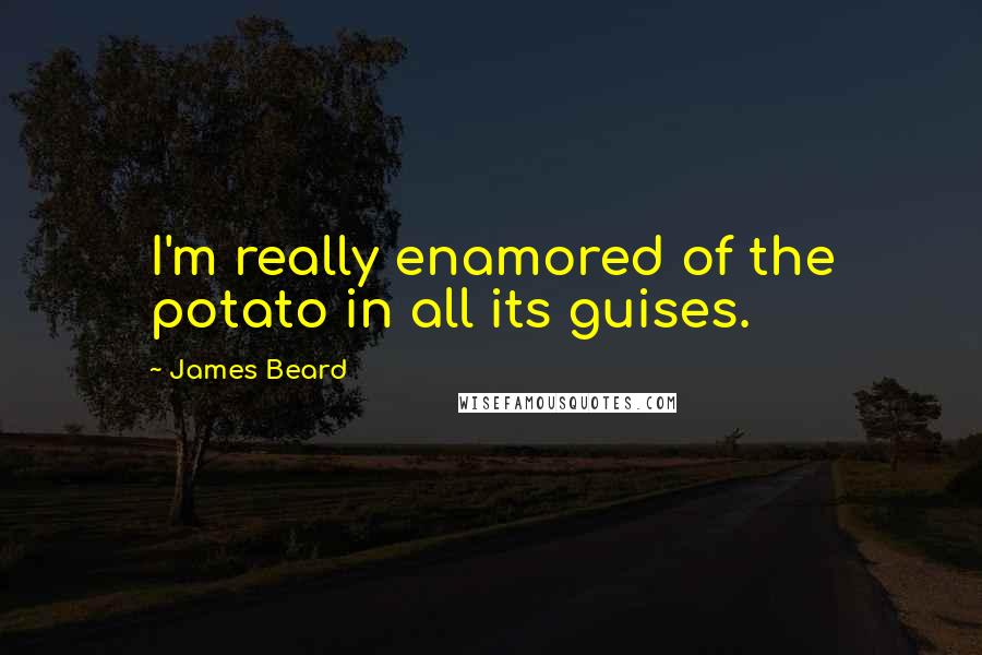 James Beard Quotes: I'm really enamored of the potato in all its guises.