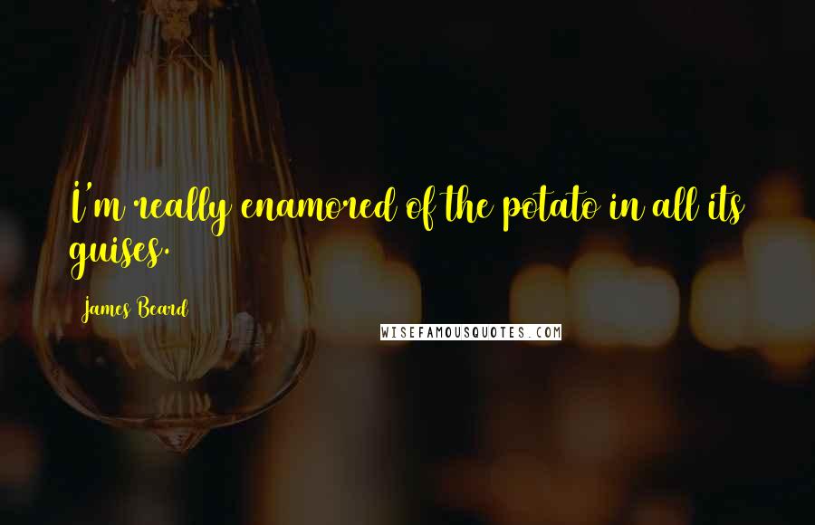 James Beard Quotes: I'm really enamored of the potato in all its guises.