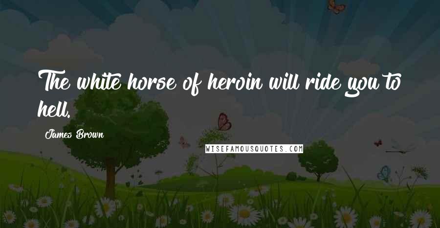 James Brown Quotes: The white horse of heroin will ride you to hell.
