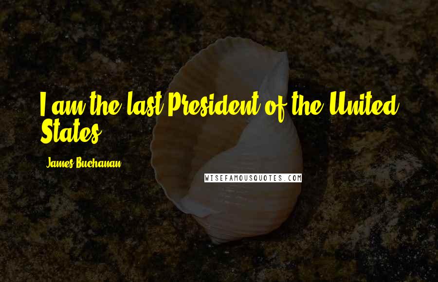 James Buchanan Quotes: I am the last President of the United States!