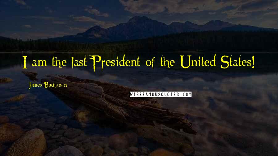 James Buchanan Quotes: I am the last President of the United States!