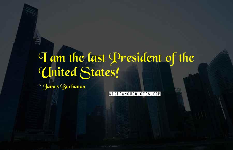 James Buchanan Quotes: I am the last President of the United States!