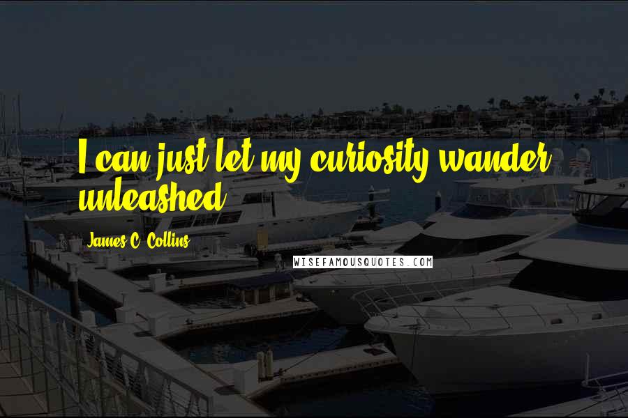 James C. Collins Quotes: I can just let my curiosity wander unleashed.