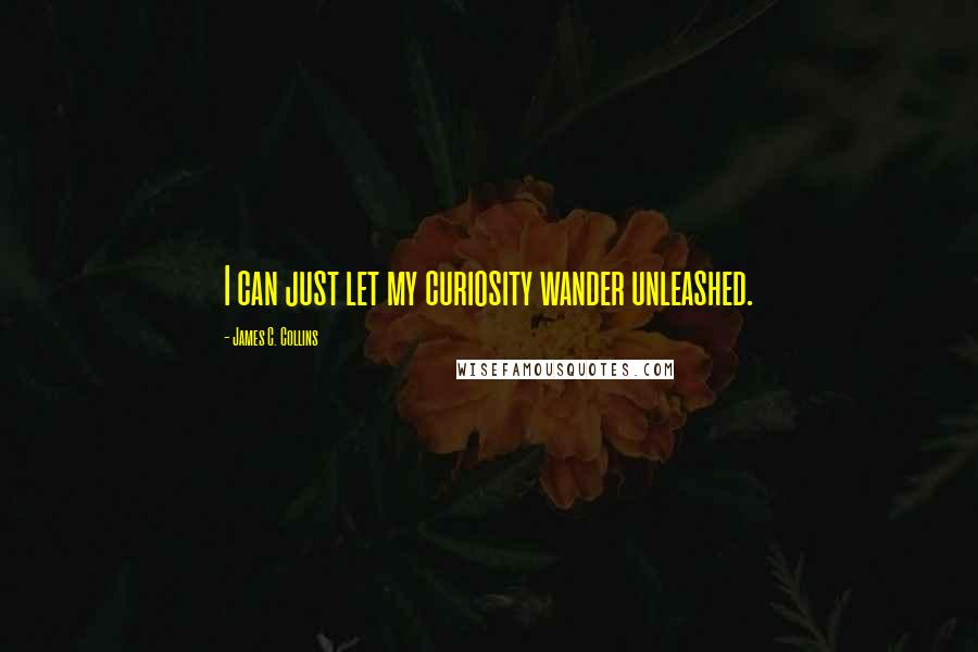 James C. Collins Quotes: I can just let my curiosity wander unleashed.