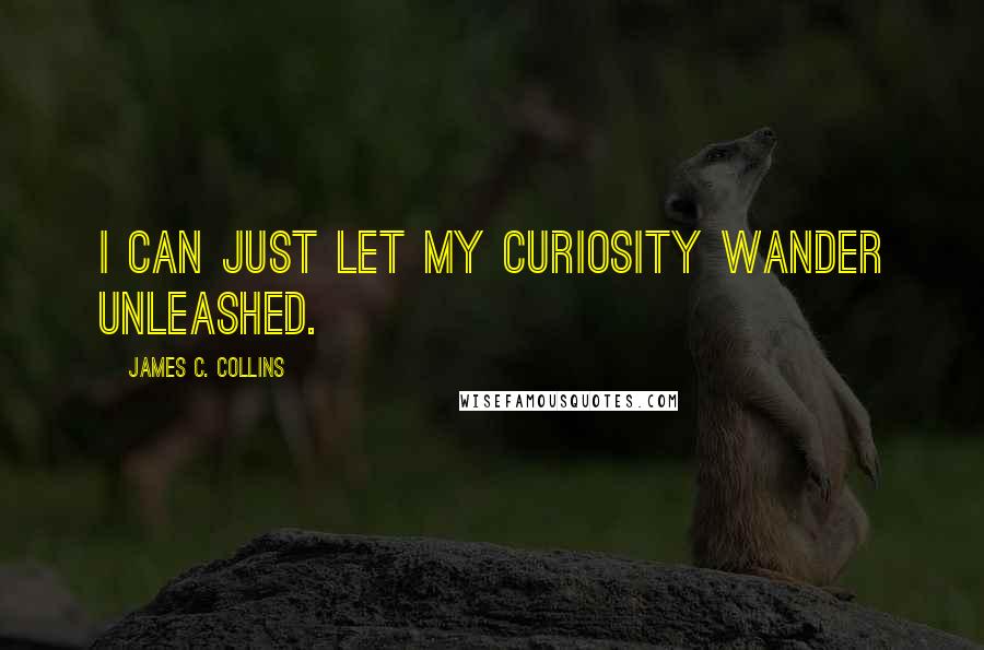 James C. Collins Quotes: I can just let my curiosity wander unleashed.