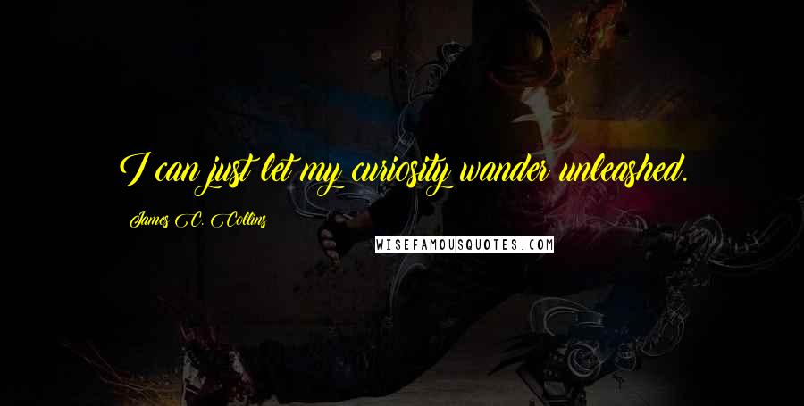 James C. Collins Quotes: I can just let my curiosity wander unleashed.