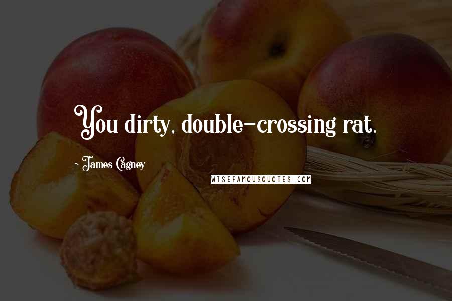 James Cagney Quotes: You dirty, double-crossing rat.