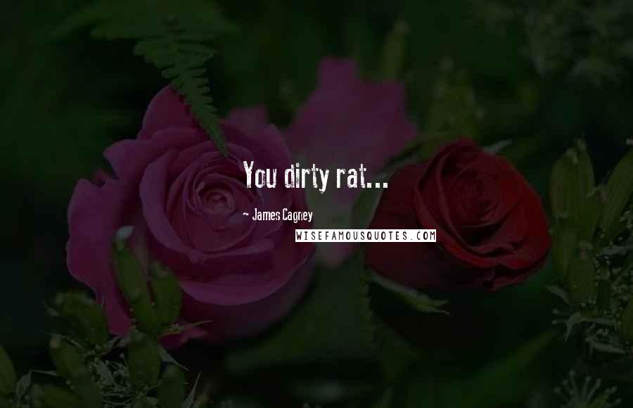 James Cagney Quotes: You dirty rat...