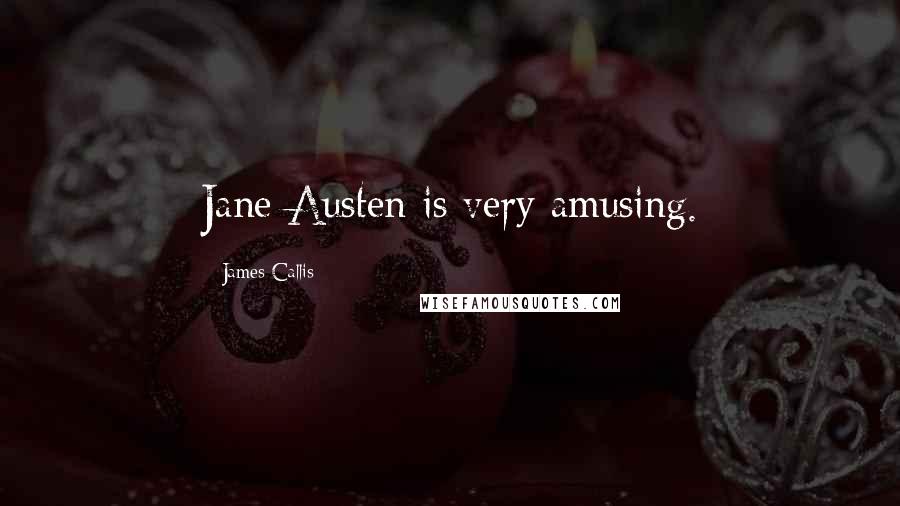 James Callis Quotes: Jane Austen is very amusing.