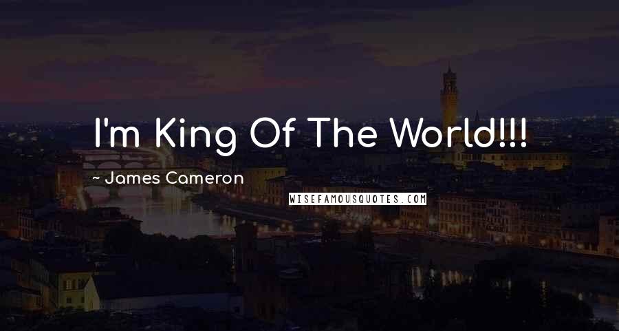 James Cameron Quotes: I'm King Of The World!!!