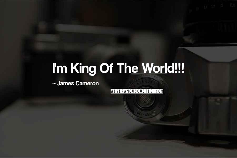 James Cameron Quotes: I'm King Of The World!!!